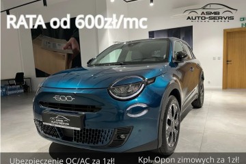 Nowy Fiat 600 Hybrid 1.2 100KM ubezpieczenie od 1zł!